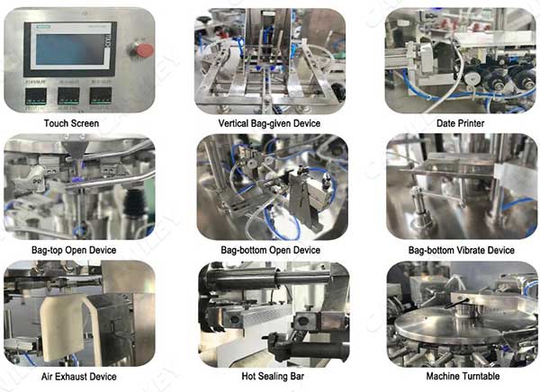 automatic pouch filling and sealing machine