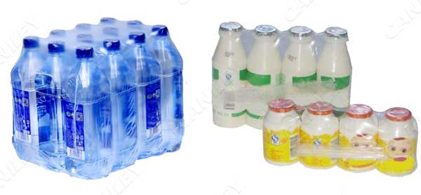 bottles shrink wrap machine samples