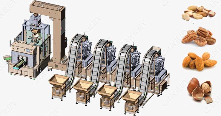 nut packing line