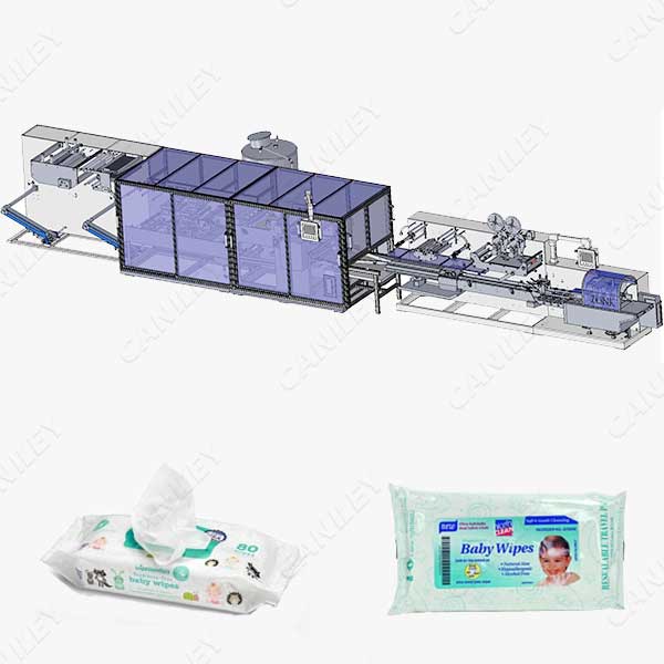 Wet wipes production line