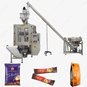 Ground coffee packaging machine