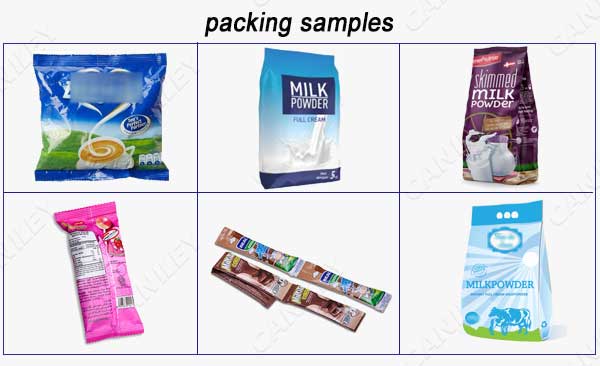 milk powder packing samples