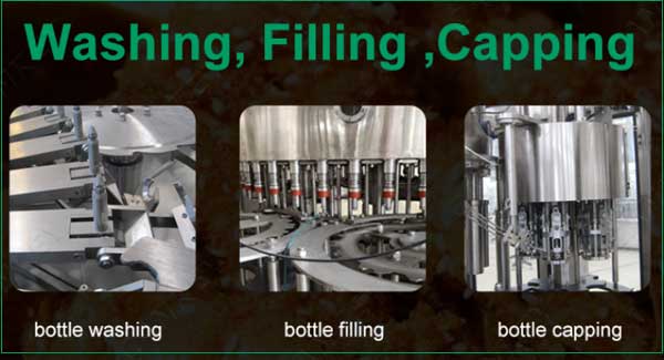 Automatic filling and capping amchine