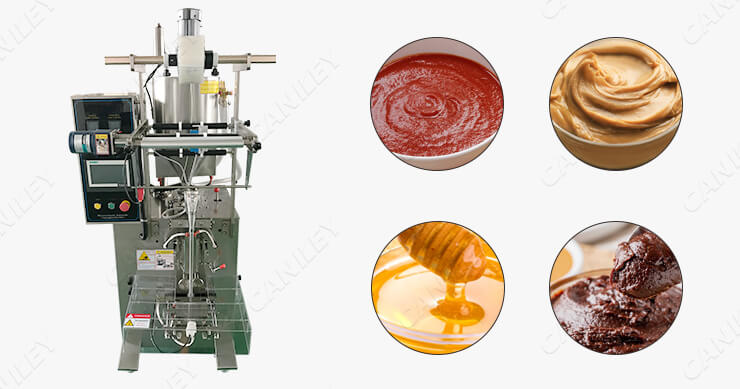 Vertical packing machine for sauce