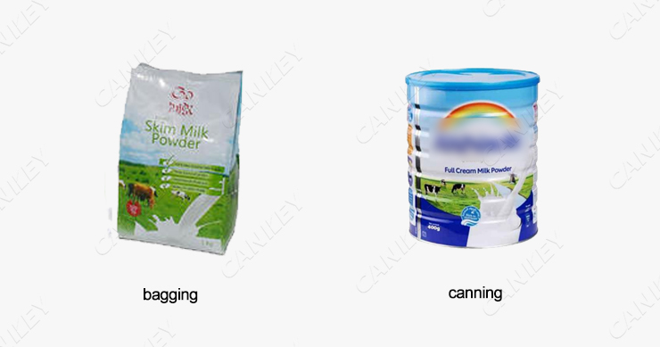 milk powder packaging types