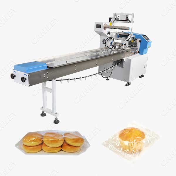 Packaging machine for bread