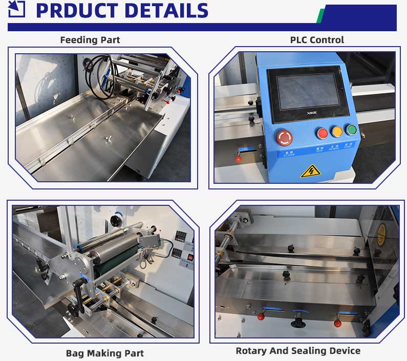 Details of packing machine for bread