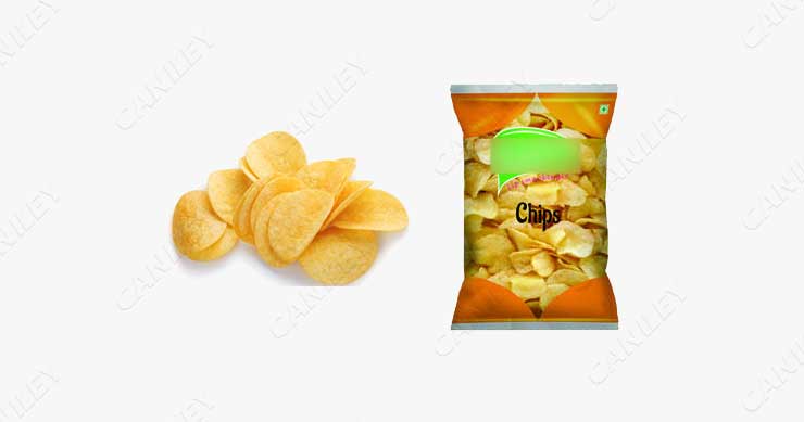 Potato chips packaging