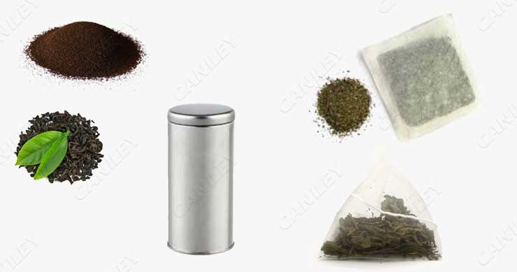 types of tea packaging