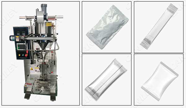 Condiment outlet packaging machine