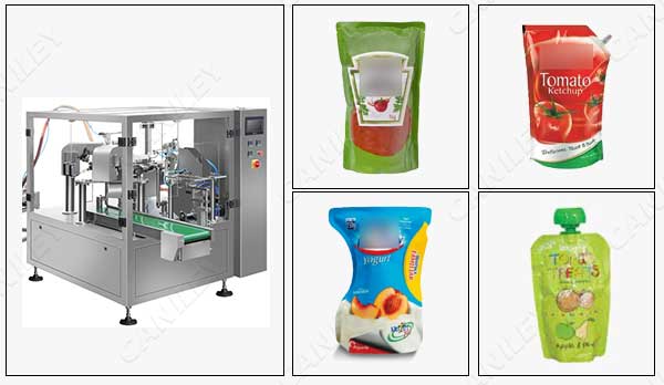premade pouch condiment packing machine