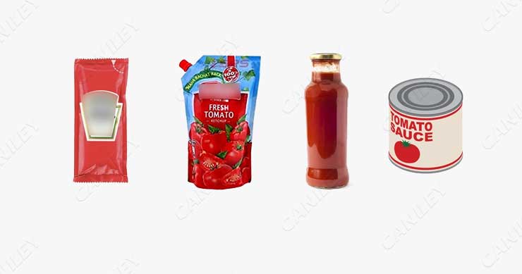 types of tomato sauce packaging