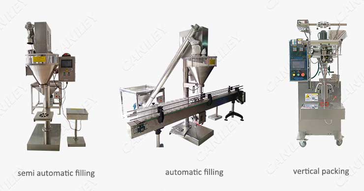 types of powder filling machine