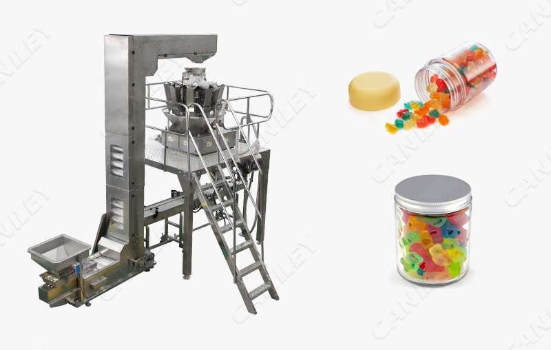 1.Bottle Gummy Bear Filling Machine