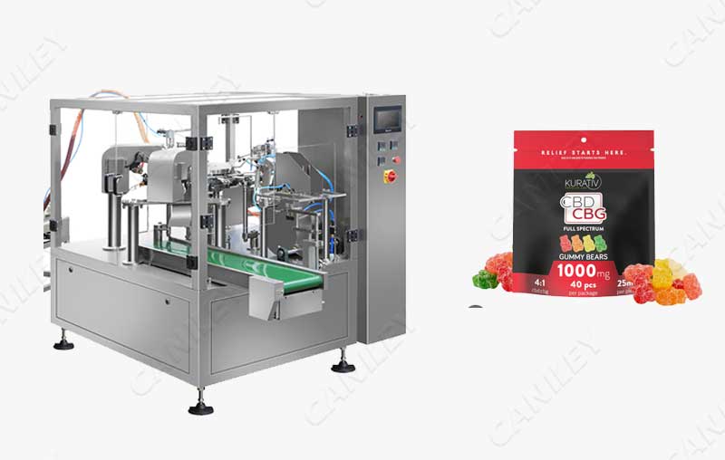2.Stand Up Pouch Gummy Packaging Machine