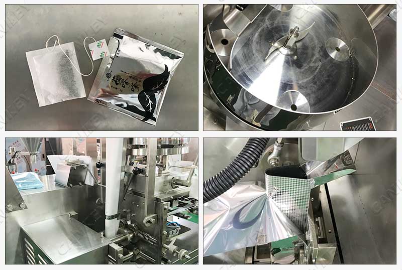 tea bag filling and sealing machine