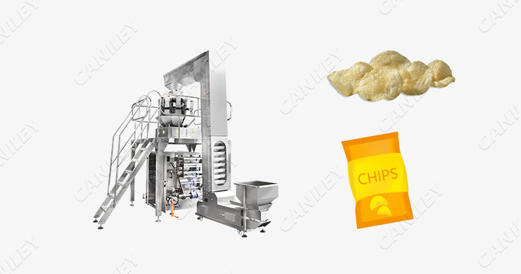 potato chips packing machine with nitrogen gas